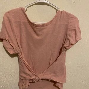 Pink crop top